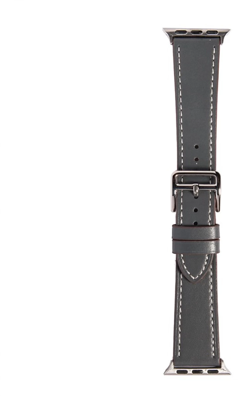 OEM ΛΟΥΡΑΚΙ ΓΙΑ APPLE WATCH (38-40-41mm) ΣΥΝΘΕΤΙΚΟ ΔΕΡΜΑ_ΓΚΡΙ