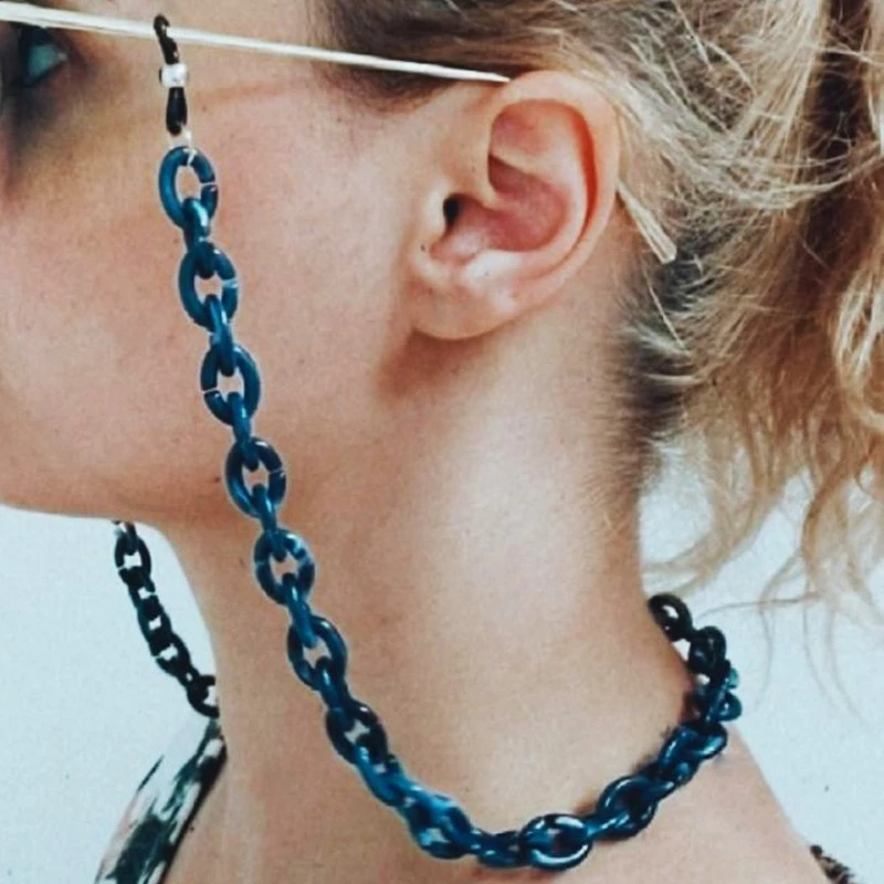 SH119 Αλυσίδα Γυαλιών BLUE HOOPS