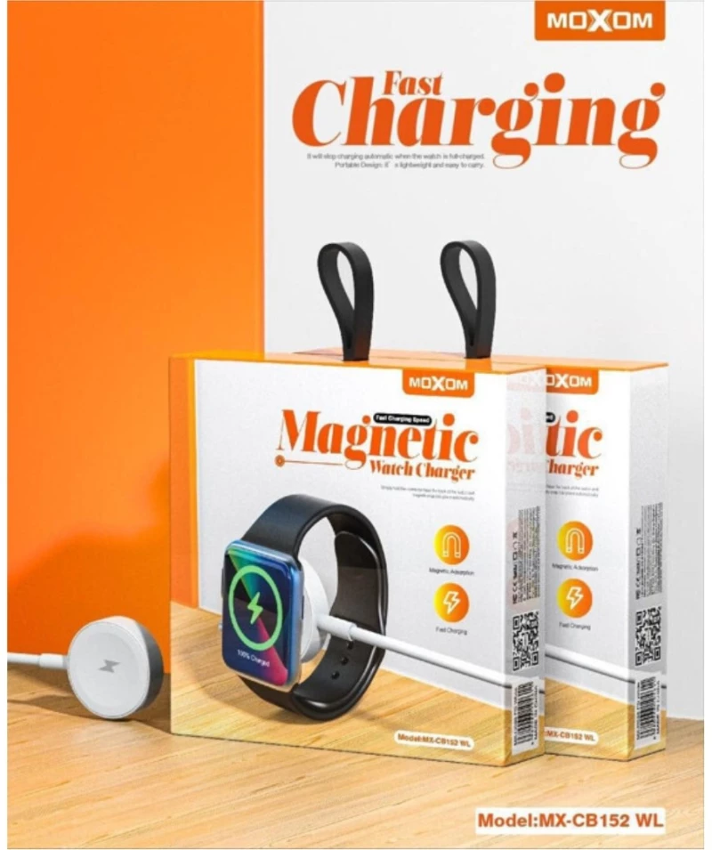MOXOM Καλώδιο για Apple Watch μαγνητικό Fast Charging MX-CB152 Λευκό (Apple Watch)