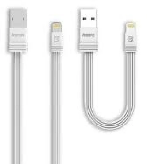 Remax Flat USB 2.0 to Lighting Cable Λευκό 1m (RC-062i)