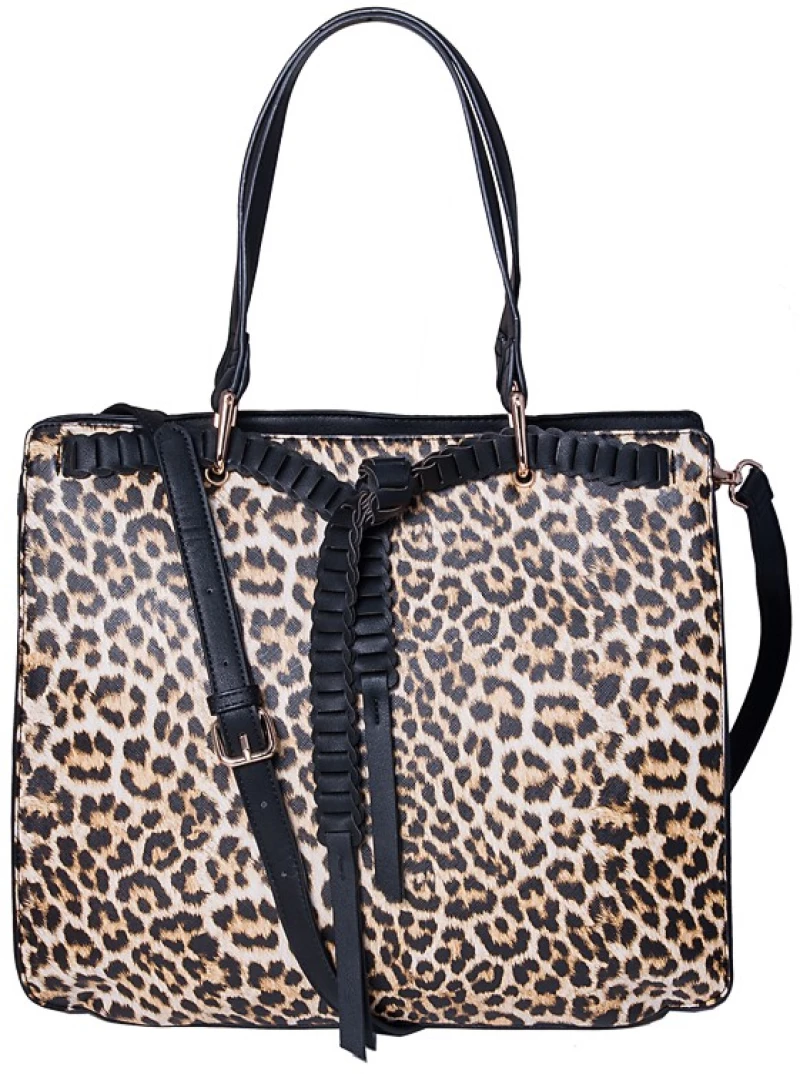 V-store Τσάντα Χειρός Animal Print 19864 + ΔΩΡΟ  Nécessaire_ΚΑΦΕ