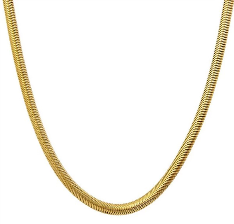 30BR ΑΛΥΣΙΔΑ ΛΑΙΜΟΥ SNAKE CHAIN ΑΠΟ ΑΝΟΞΕΙΔΩΤΟ ΑΤΣΑΛΙ ΧΡΩΜΑΤΟΣ GOLD