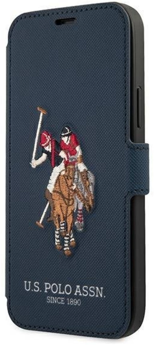 US Polo USFLBKP12MPUGFLNV iPhone 12/12 Pro 6.1 navy blue / navy book Polo Embroidery Collection
