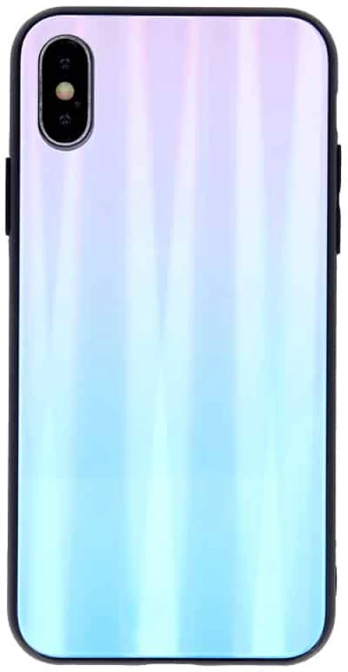 Aurora Glass case for Samsung Galaxy S21 blue-pink