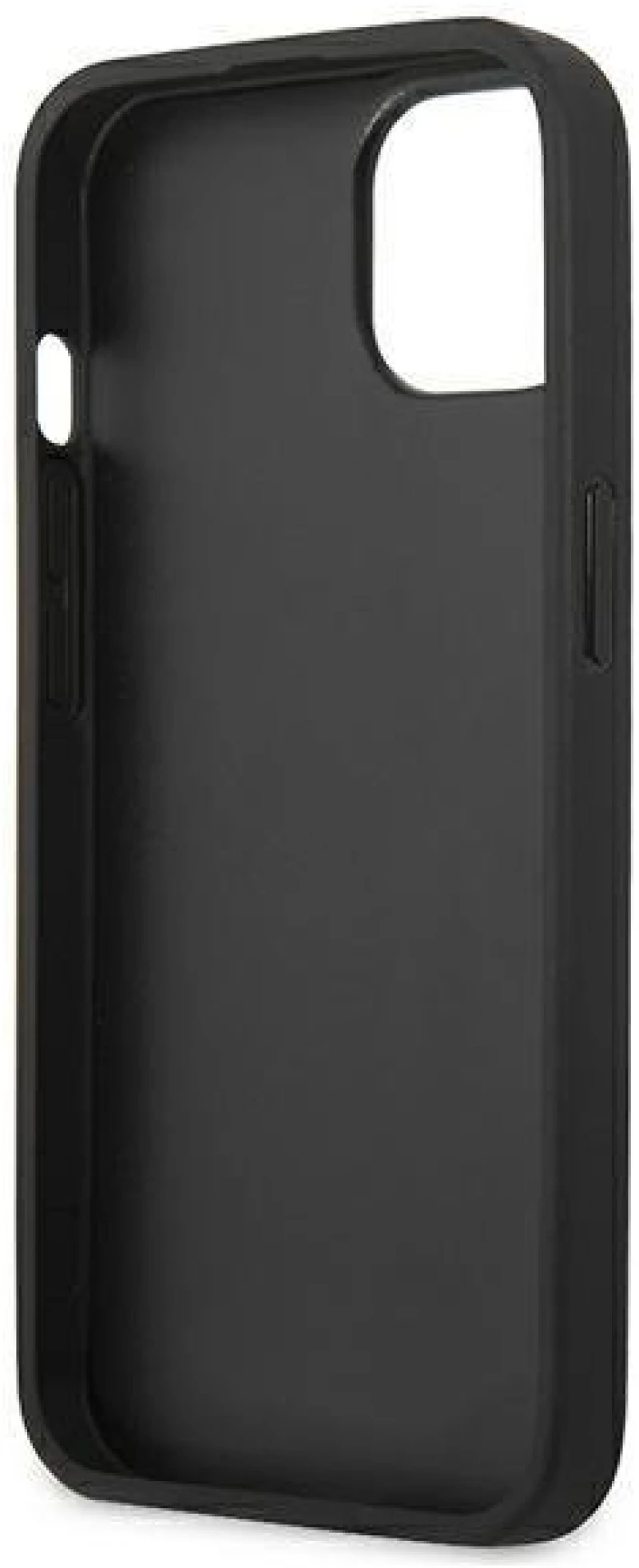 Karl Lagerfeld KLHCP13SOKPK iPhone 13 mini 5,4 black / black hardcase Saffiano Ikonik Karl`s Patch