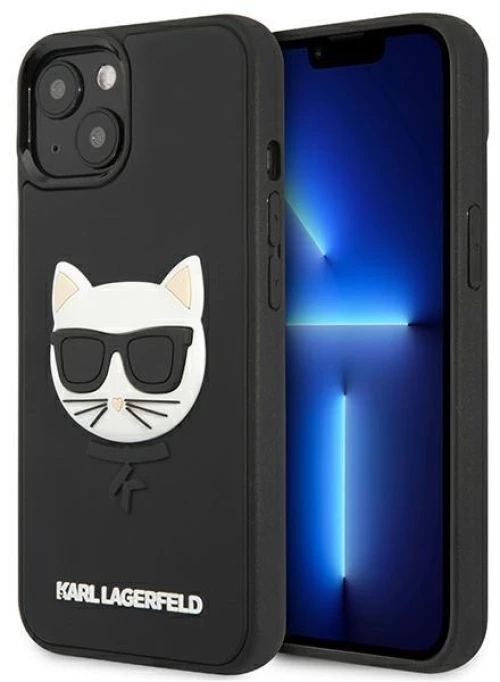 Karl Lagerfeld KLHCP13SCH3DBK 13 mini 5,4 black / black hardcase 3D Rubber Choupette