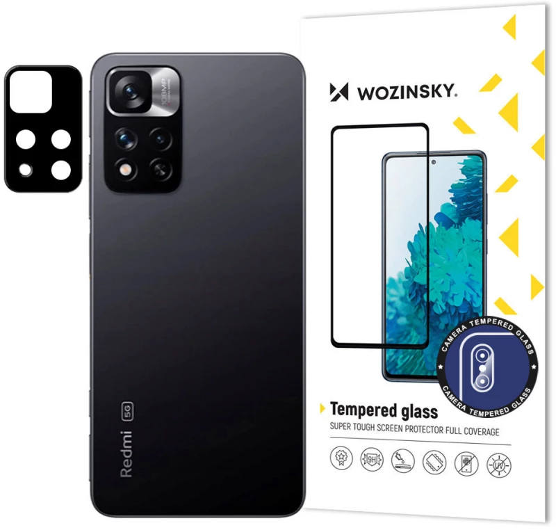 Wozinsky Full Camera Glass 9H Full Camera Tempered Glass for Xiaomi Redmi Note 11 Pro + / 11 Pro Camera (CHINA)