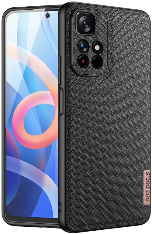 Dux Ducis Fino case cover covered with nylon material Poco M4 Pro 5G black
