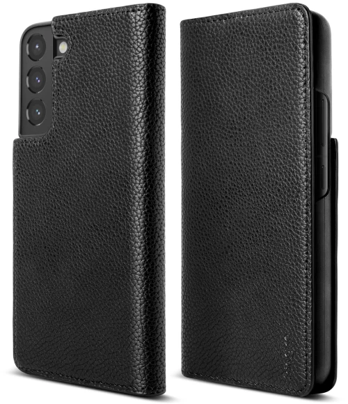 Ringke Folio Signature Flip Leather Case for Samsung Galaxy S22 + (S22 Plus) Black (FSS118R262)