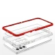 Clear 3in1 Case for Samsung Galaxy A73 Frame Cover Gel Red