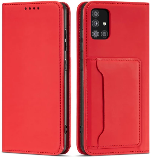 Magnet Card Case Case for Samsung Galaxy A13 5G Pouch Wallet Card Holder Red