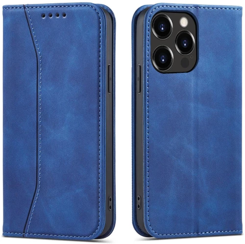 Magnet Fancy Case Case for iPhone 13 Pro Max Pouch Card Wallet Card Holder Blue