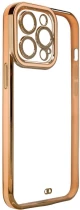 Fashion Case Case for Samsung Galaxy A12 5G Gold Frame Gel Cover Gold