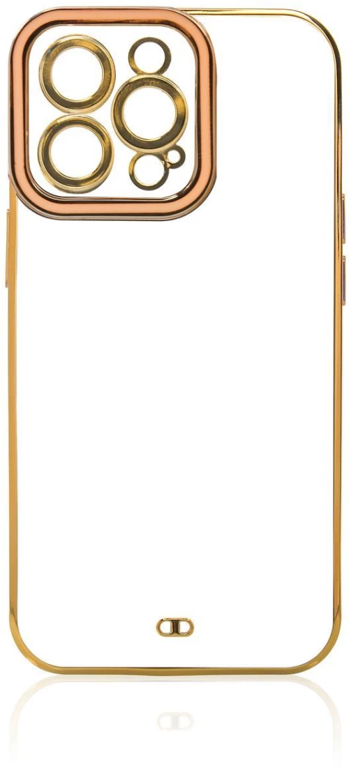 Fashion Case Case for Samsung Galaxy A12 5G Gold Frame Gel Cover Gold
