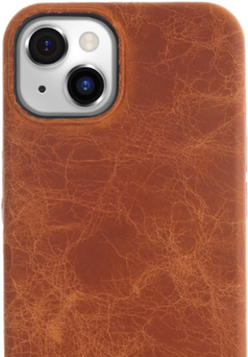 Minim (MM-10379) Minim Backcover - Cognac, Apple iPhone 14 Plus