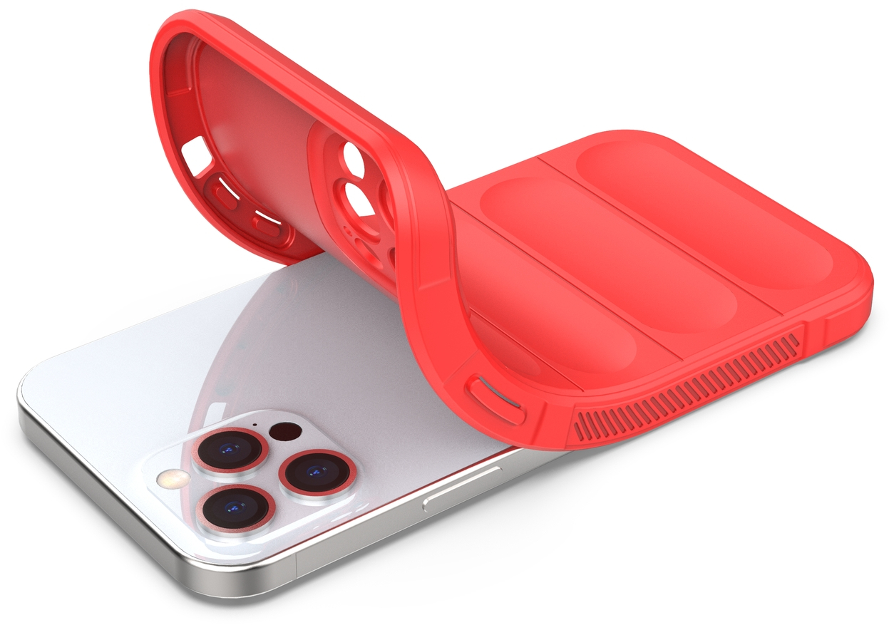 Magic Shield Case case for iPhone 12 Pro Max flexible armored cover red