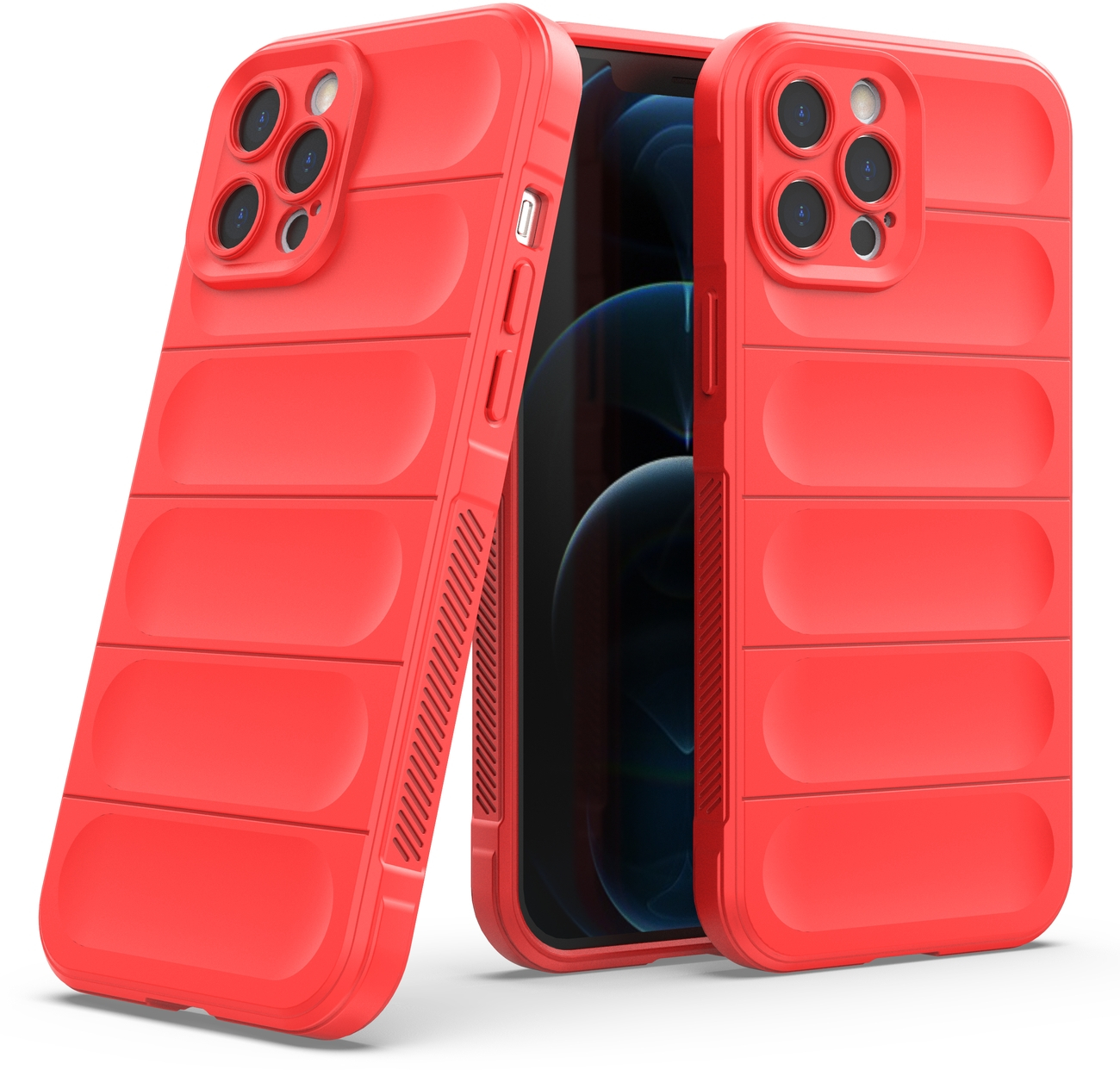 Magic Shield Case case for iPhone 12 Pro Max flexible armored cover red