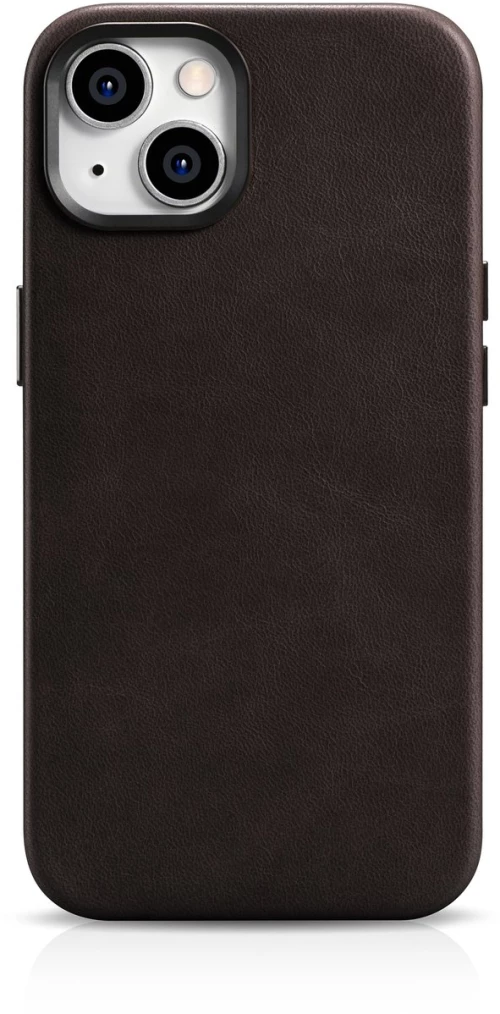 iCarer Oil Wax Premium Leather Case iPhone 14 Plus Magnetic Leather Case with MagSafe Brown (WMI14220703-BN)