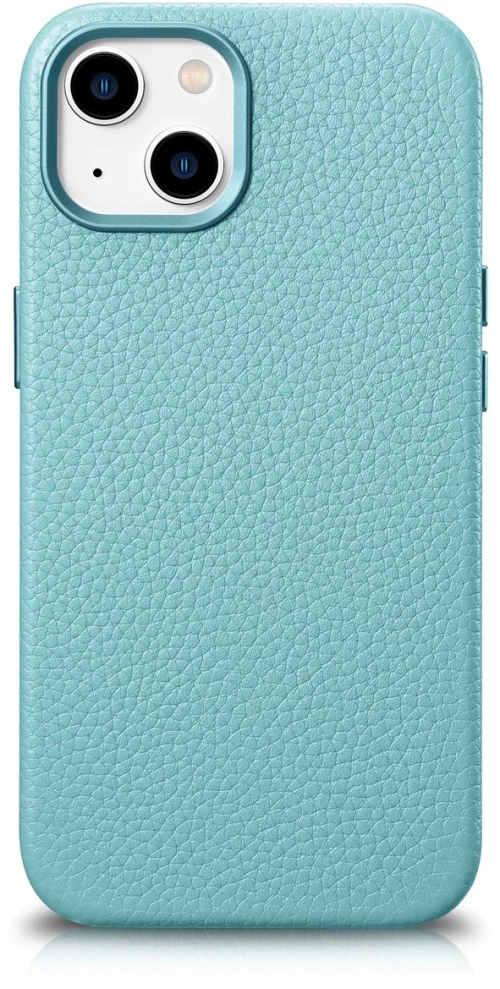 iCarer Litchi Premium Leather Case iPhone 14 Plus Magnetic Leather Case with MagSafe Green (WMI14220711-GN)