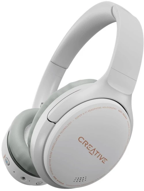 Creative - Zen Hybrid Wireless Over-ear Headphones ANC, White / Electronics