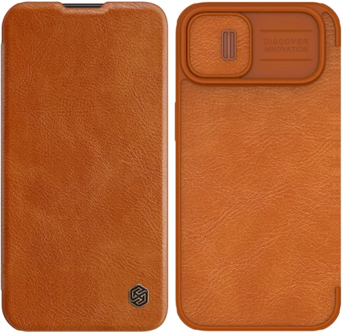 Nillkin Qin Pro Leather Case iPhone 14 Plus 6.7 2022 Brown