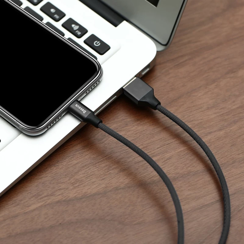 Baseus Yiven cable braided fabric USB / Lightning 1.2M black (CALYW-01)