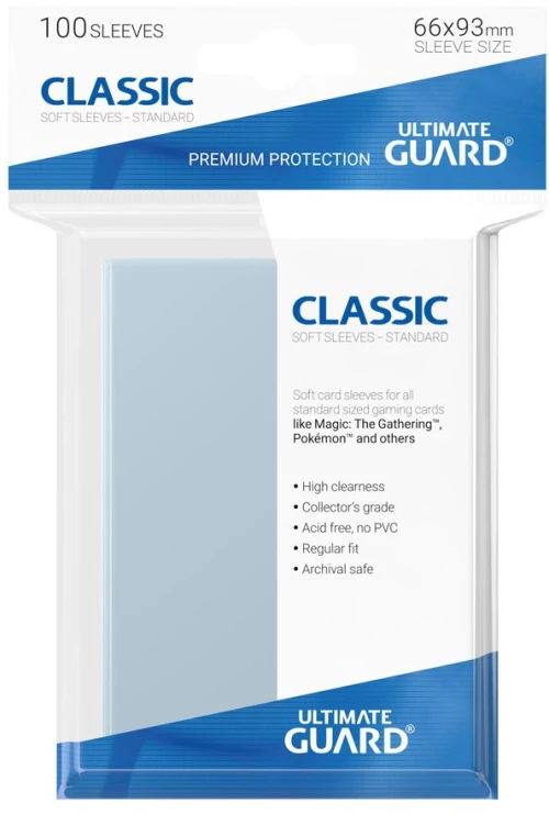 Ultimate Guard Classic Soft Sleeves Standard Size Transparent (100)