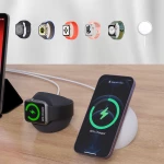 MagSafe induction charger holder for iPhone and Apple Watch charger Choetech phone stand black
