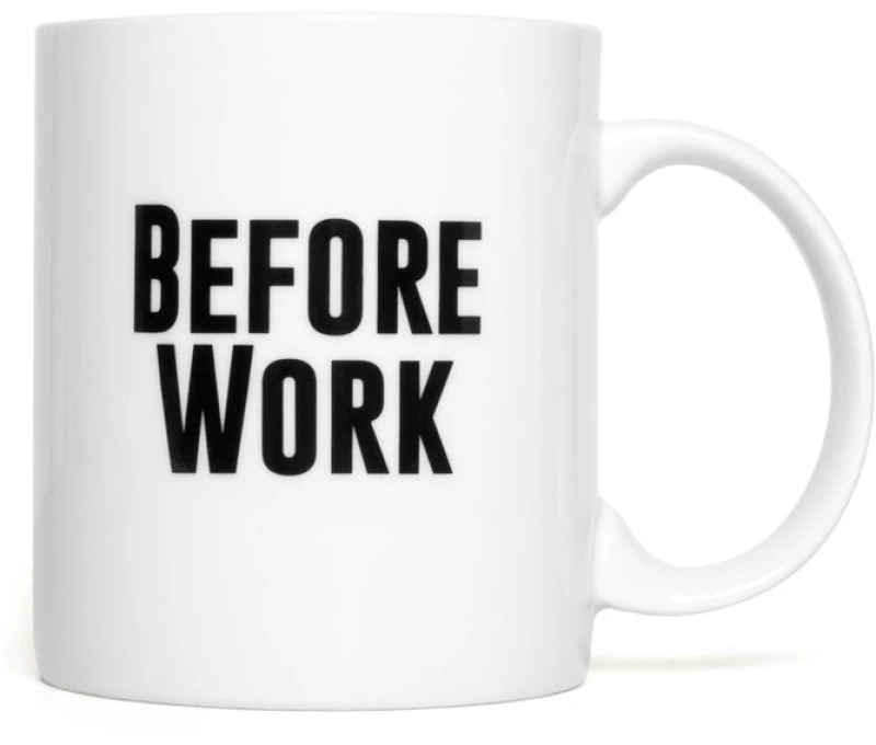 Before Work, After Work Mug & Wine Mug & Glass Set / Gadgets