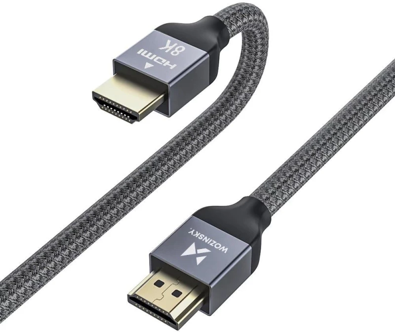 Wozinsky cable HDMI 2.1 8K 60 Hz 48 Gbps / 4K 120 Hz / 2K 144 Hz 2 m silver (WHDMI-20)