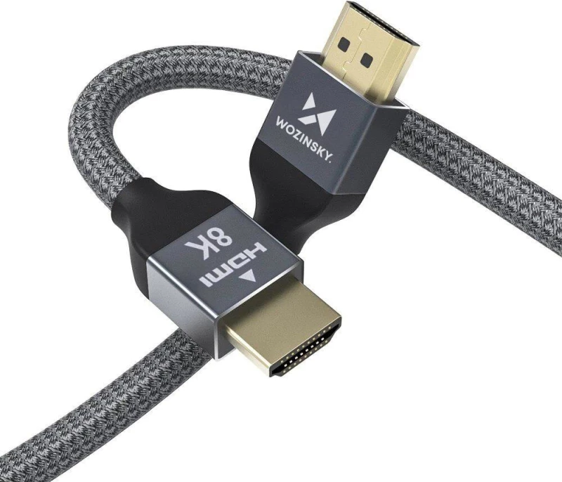 Wozinsky cable HDMI 2.1 8K 60 Hz 48 Gbps / 4K 120 Hz / 2K 144 Hz 2 m silver (WHDMI-20)