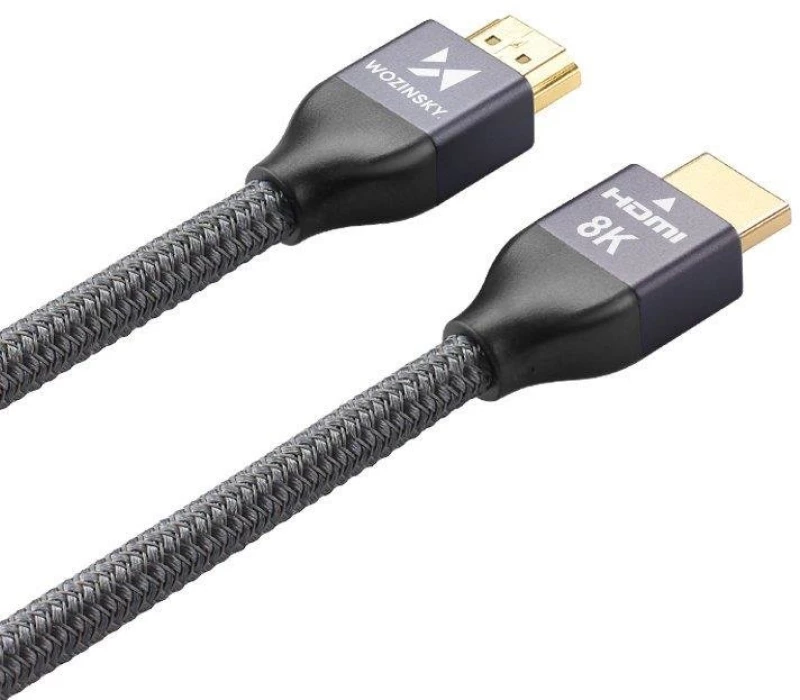 Wozinsky cable HDMI 2.1 8K 60 Hz 48 Gbps / 4K 120 Hz / 2K 144 Hz 2 m silver (WHDMI-20)
