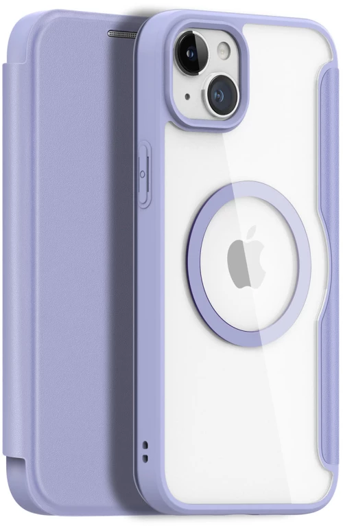Dux Ducis Skin X Pro Magnetic Flip MagSafe Case iPhone 15 Plus - Purple