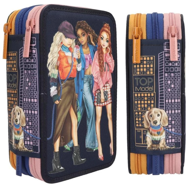 TOPModel Triple Pencil Case CITY GIRLS ( 412560 ) / Toys