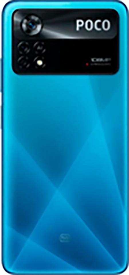 Xiaomi (5600040K6P00) Back Cover - Blue, for model Poco X4 Pro 5G