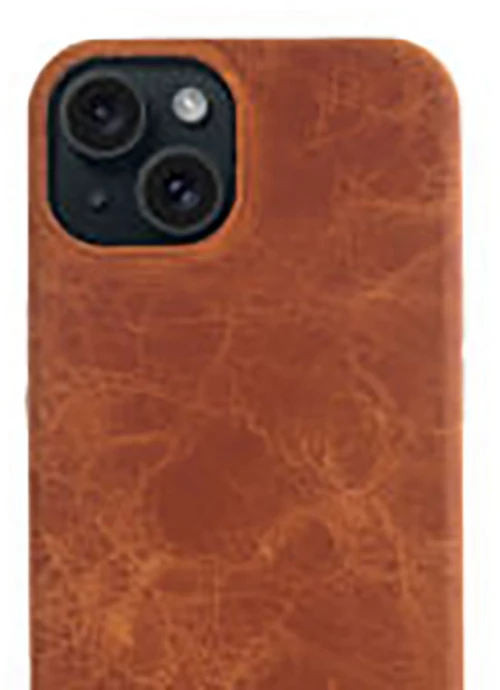 Minim (MM-10432) Minim Backcover -  Cognac, Apple iPhone 15 Plus