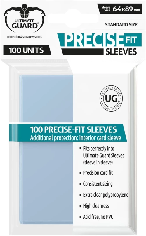 Ultimate Guard Precise-Fit Sleeves Standard Size Transparent (100)