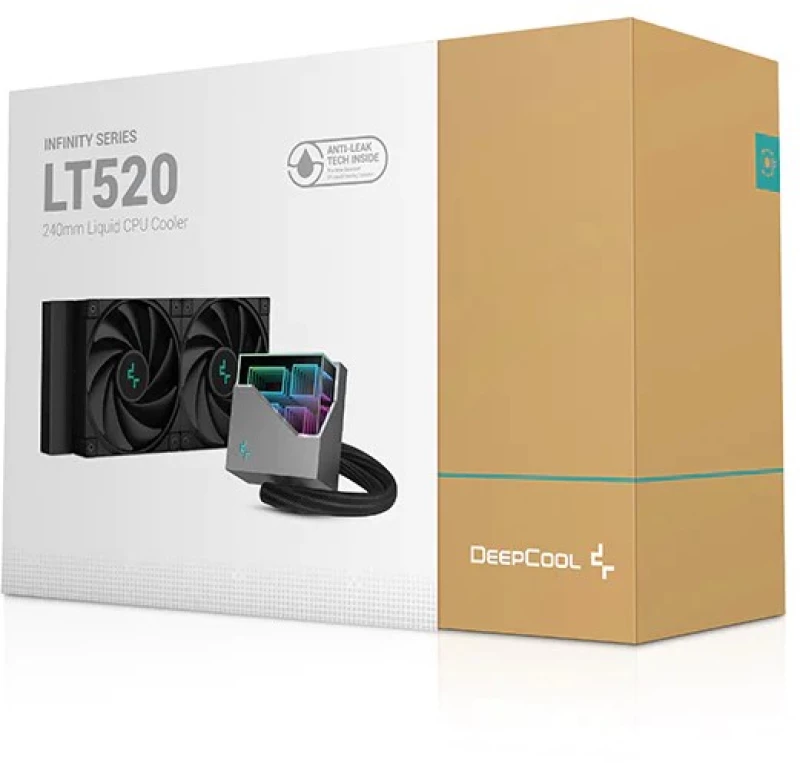 DeepCool LT520 Processor All-in-one liquid cooler 12 cm Black 1 pc(s)