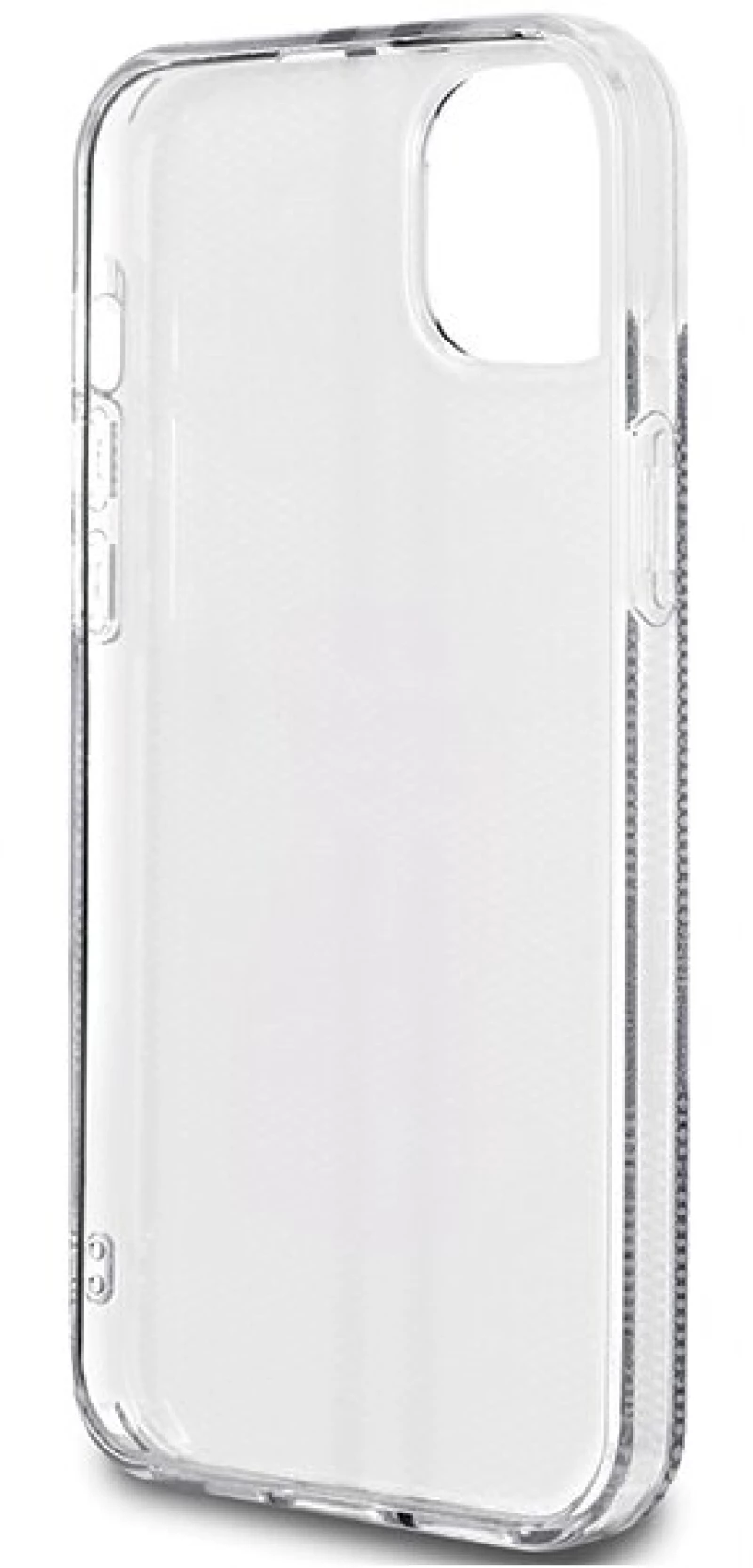 Guess IML 4G Gold Stripe case for iPhone 15 Plus / 14 Plus - black