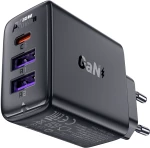 Acefast A57 PD 35W GaN charger 2 x USB-A + USB-C with 3 ports - black