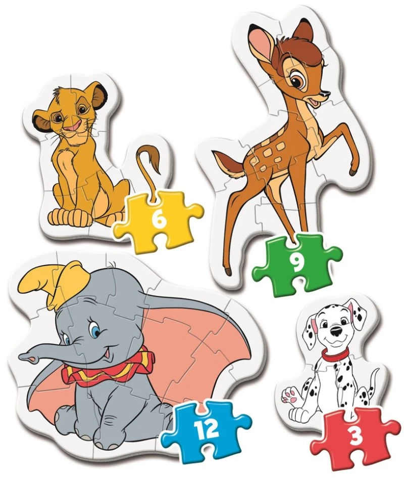 Clementoni - My first puzzle 3-6-9-12 pcs - Disney Classic (20806) / Toys