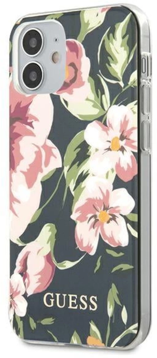 Guess GUHCP12SIMLFL03 iPhone 12 mini 5,4 navy blue / navy N ° 3 Flower Collection