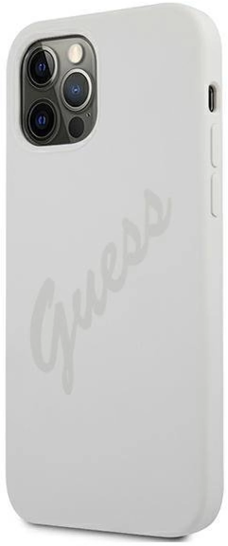 Guess GUHCP12LLSVSCR iPhone 12 Pro Max 6.7 cream / cream hardcase Script Vintage