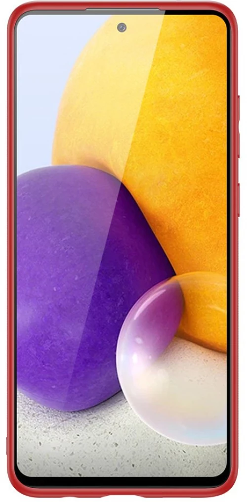 Dux Ducis Yolo elegant case made of soft TPU and PU leather for Samsung Galaxy A72 4G red