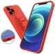 Rope case gel TPU airbag case cover with lanyard for iPhone XR navy blue