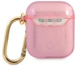 Guess GUA2UCG4GP AirPods cover pink / pink Glitter Collection