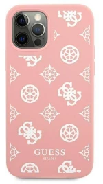 Guess GUHCP12LLSPEWPI iPhone 12 Pro Max 6.7 pink / pink hard case Peony Collection