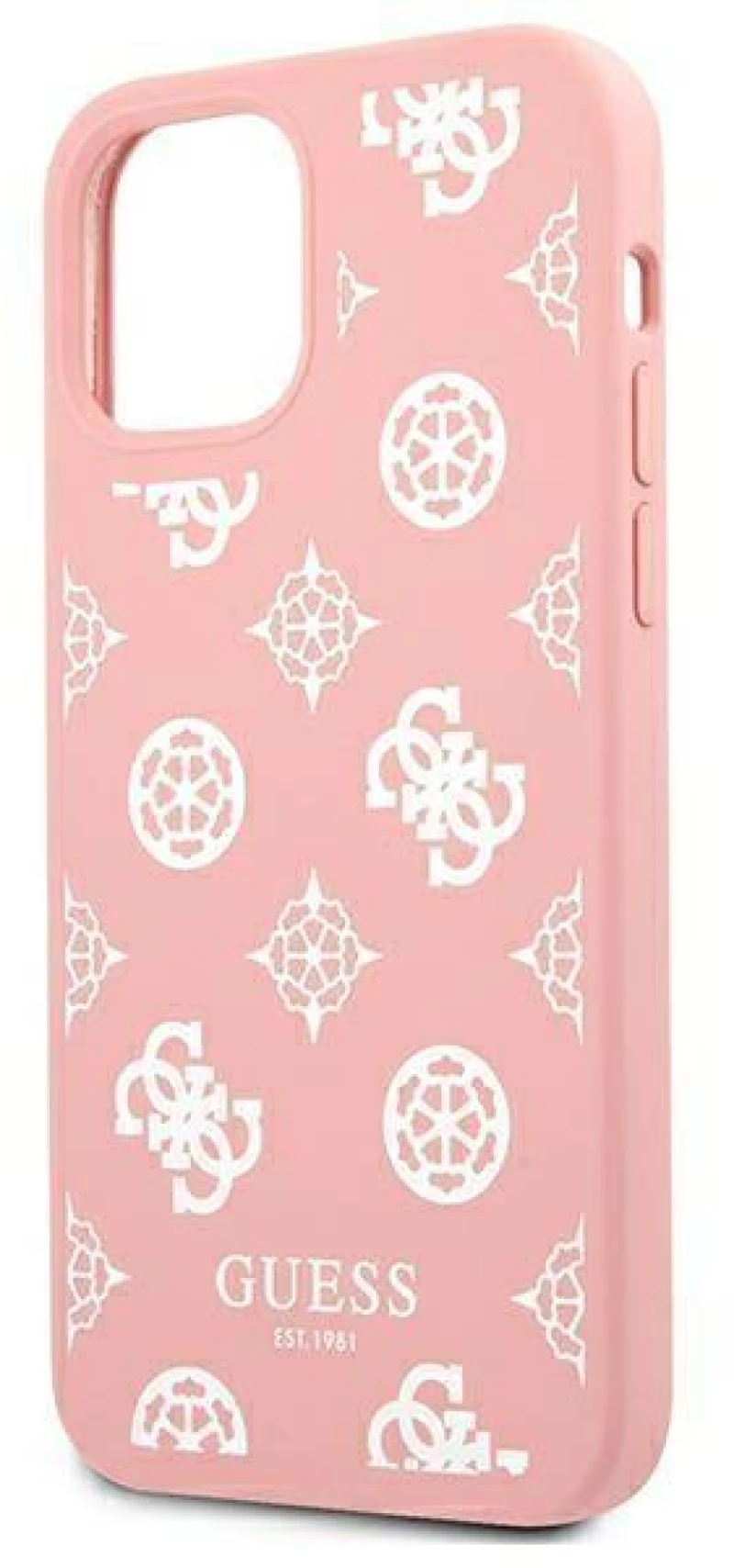 Guess GUHCP12LLSPEWPI iPhone 12 Pro Max 6.7 pink / pink hard case Peony Collection