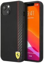 Ferrari FESAXHCP13SBK iPhone 13 mini 5,4 black / black hardcase On Track Carbon Stripe