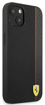 Ferrari FESAXHCP13SBK iPhone 13 mini 5,4 black / black hardcase On Track Carbon Stripe